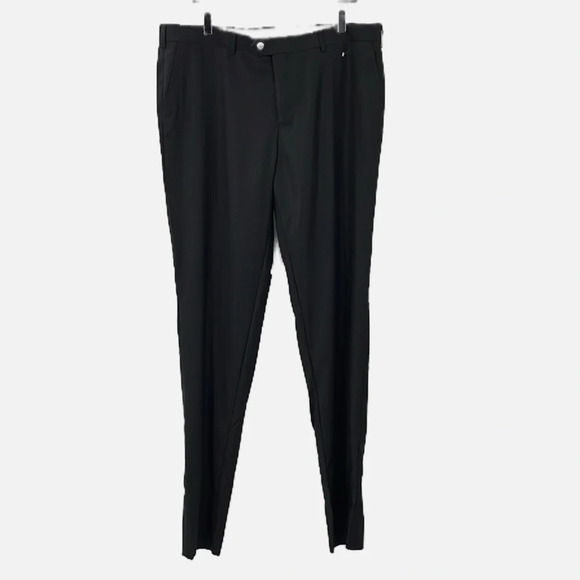 Zanetti Porto Pure Wool Suit Pants in Black - NWOT - Size 40L - Picture 1 of 5